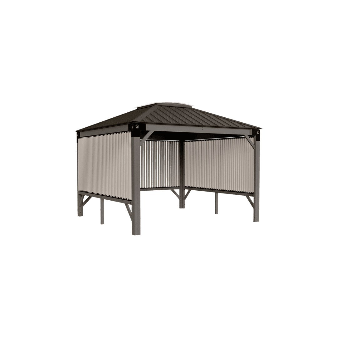 Visscher The Savannah 11 x 11 Gazebo - with louver panels