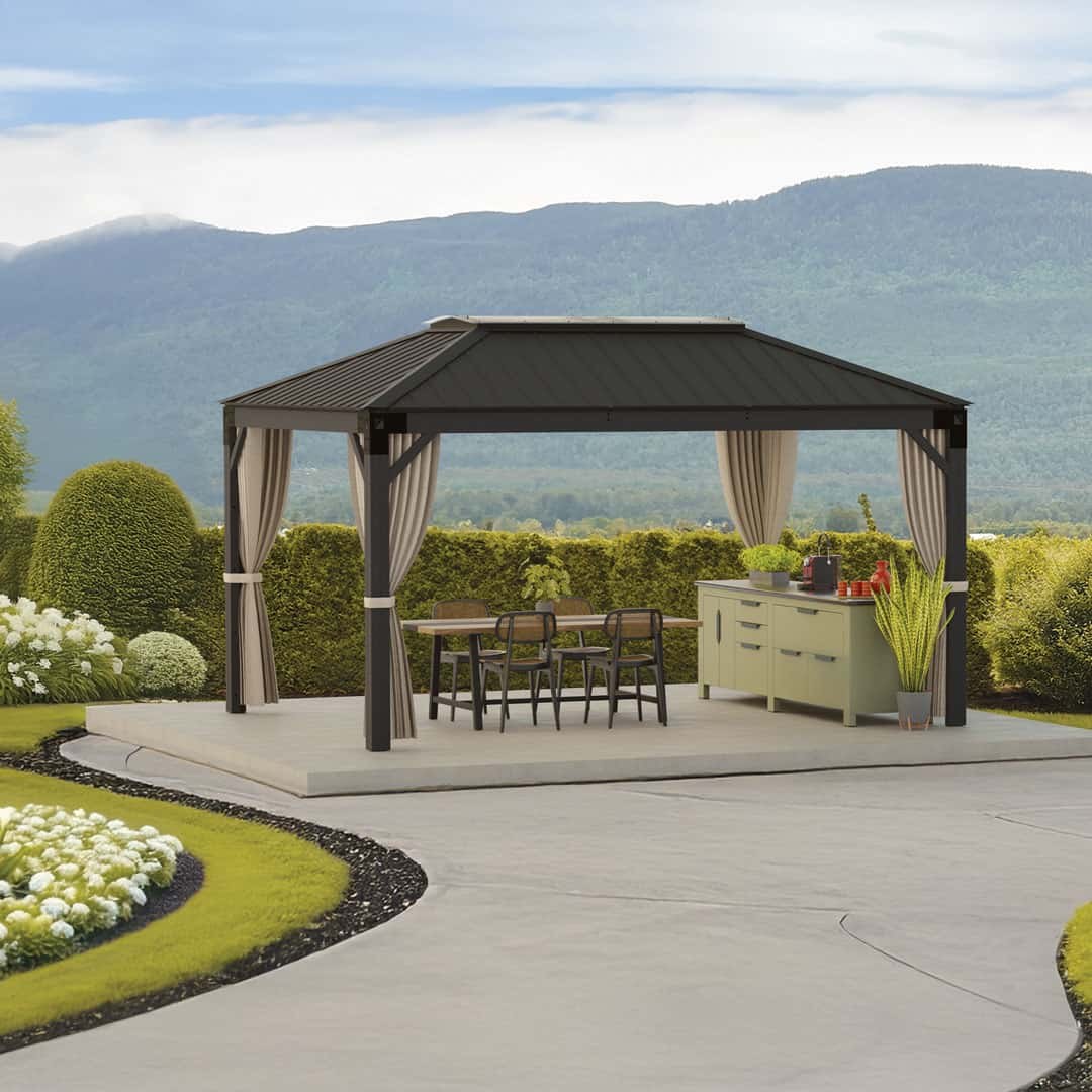 Visscher Privacy Drape Set with Rail KIT 11 x 14 - with privacy drapes