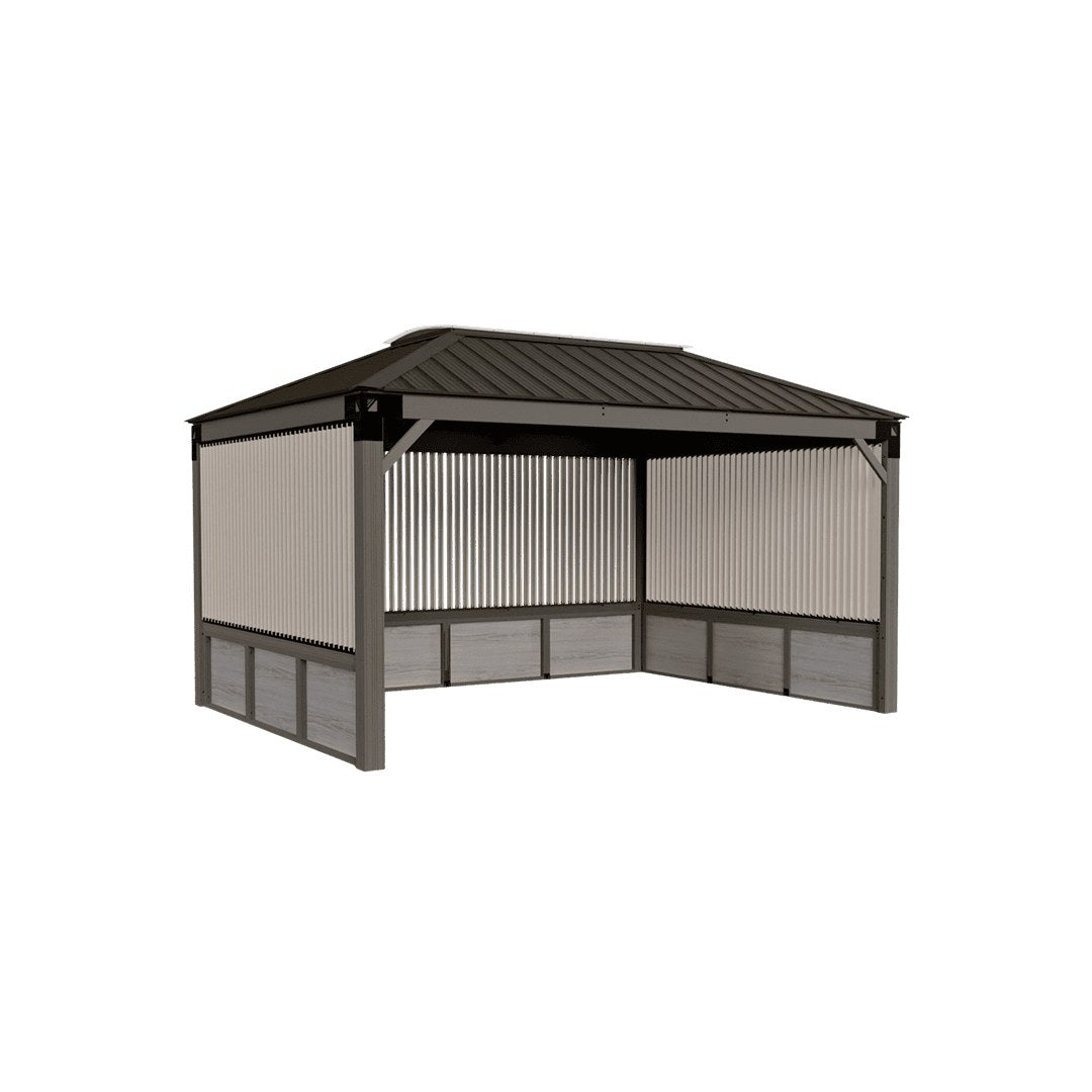 Visscher Metal Base Panel 14' - with metal wall panels