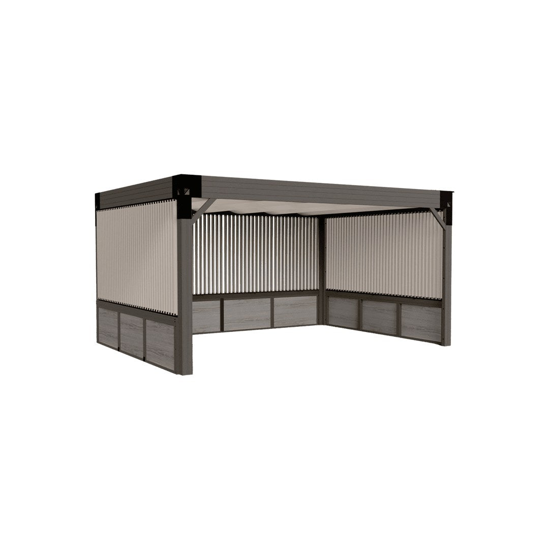 Visscher Metal Base Panel 14' - with metal wall panels