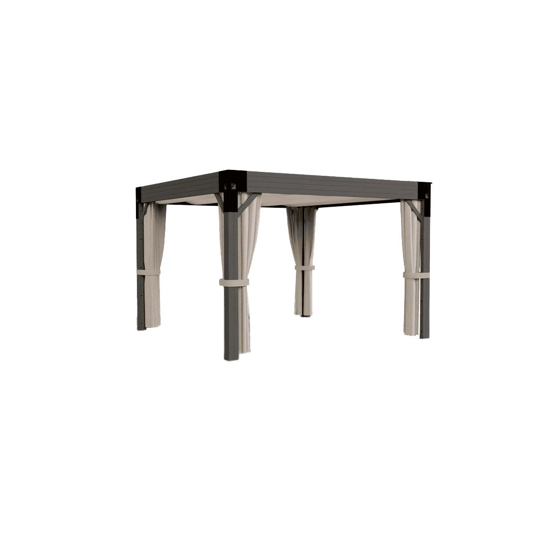 Visscher Privacy Drape Set W/ Rail KIT 11 x 11 - with privacy drapes