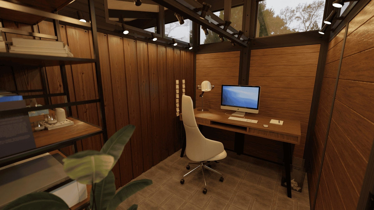 Visscher Mark II 80" ANNEX Extension - set up as a home office