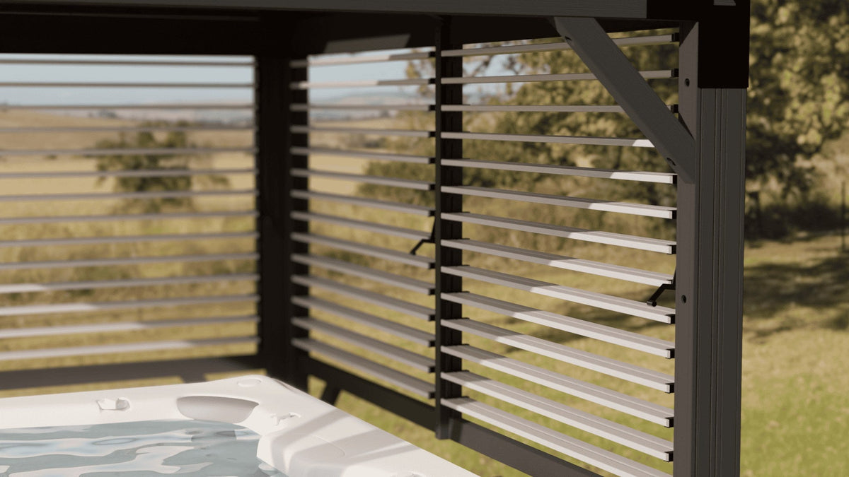 Visscher Louver Wall 9' - with louver panels