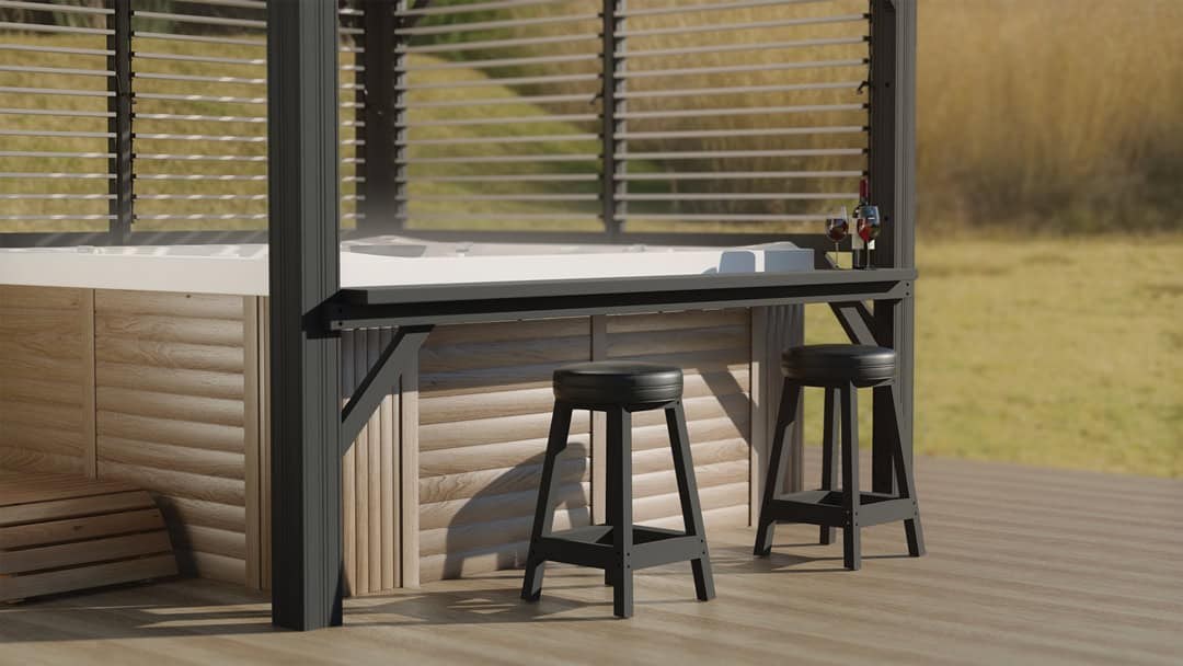Visscher Bar and 3 Stools Kit 11' - with bar kit