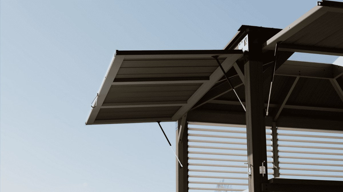 Visscher The Sedona Cabana Roof Extension Kit - with cabana roof extension