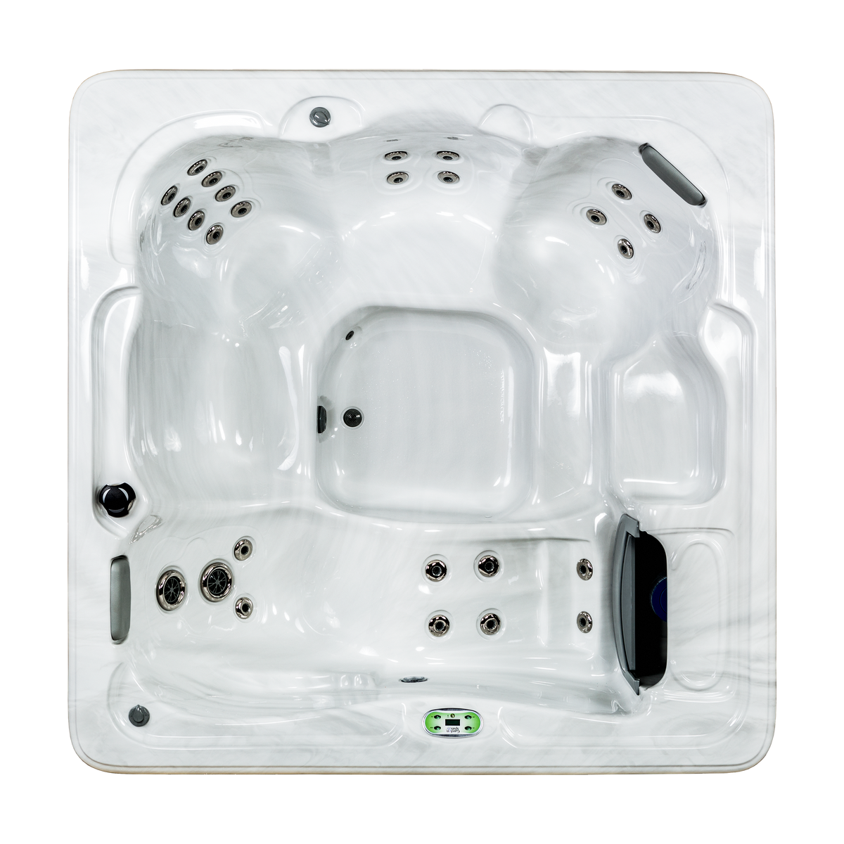 Wisteria hot tub - top view